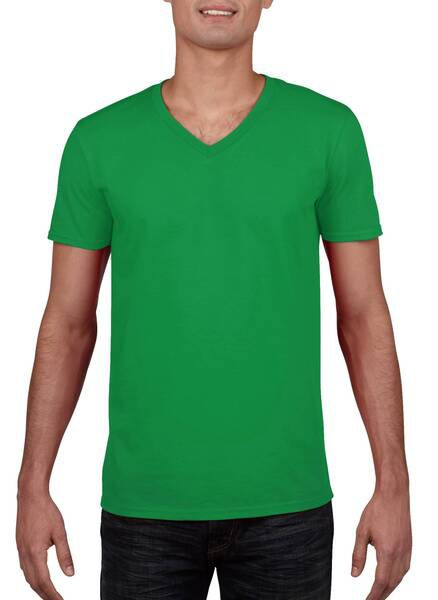 Gildan GI64V00 - Premium Softstyle Men's V-Neck Cotton T-Shirt