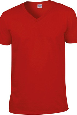 Gildan GI64V00 - Premium Softstyle Men's V-Neck Cotton T-Shirt