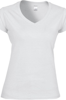 Gildan GI64V00L - Dames Softstyle V-Hals T-Shirt