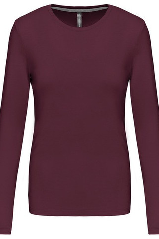 Kariban K383 - DAMES T-SHIRT MET RONDE HALS EN LANGE MOUWEN