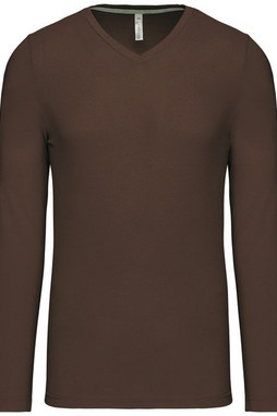 Kariban K358 - HERREN LANGARM T-SHIRT MIT V-AUSSCHNITT