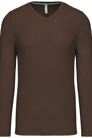 Kariban K358 - T-SHIRT COL V MANCHES LONGUES