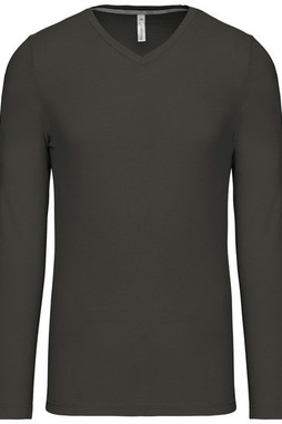 Kariban K358 - T-SHIRT COL V MANCHES LONGUES