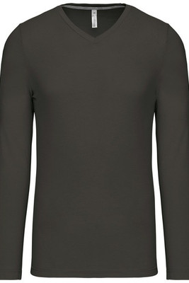 Kariban K358 - T-SHIRT COL V MANCHES LONGUES
