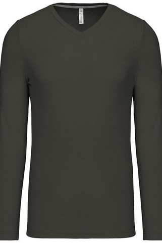 Kariban K358 - T-SHIRT COL V MANCHES LONGUES