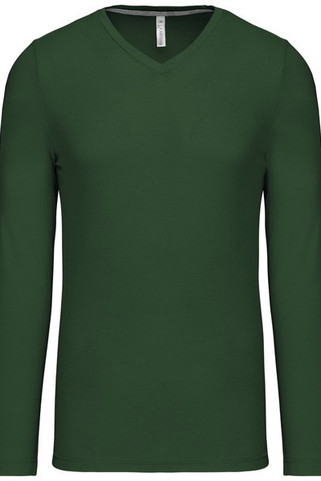 Kariban K358 - HEREN T-SHIRT MET V-HALS EN LANGE MOUWEN