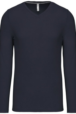 Kariban K358 - HEREN T-SHIRT MET V-HALS EN LANGE MOUWEN