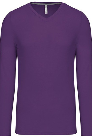 Kariban K358 - T-SHIRT COL V MANCHES LONGUES