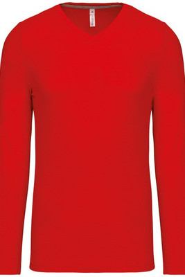 Kariban K358 - HERREN LANGARM T-SHIRT MIT V-AUSSCHNITT