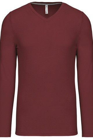 Kariban K358 - T-SHIRT COL V MANCHES LONGUES