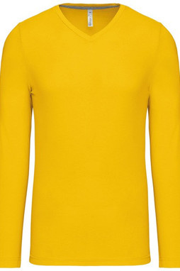 Kariban K358 - HERREN LANGARM T-SHIRT MIT V-AUSSCHNITT