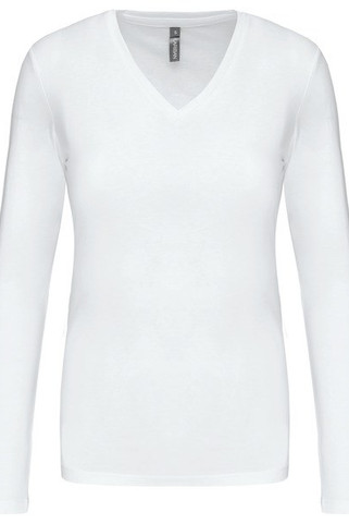 Kariban K382 - LADIES LONG SLEEVE V-NECK T-SHIRT