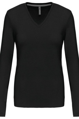 Kariban K382 - LADIES LONG SLEEVE V-NECK T-SHIRT