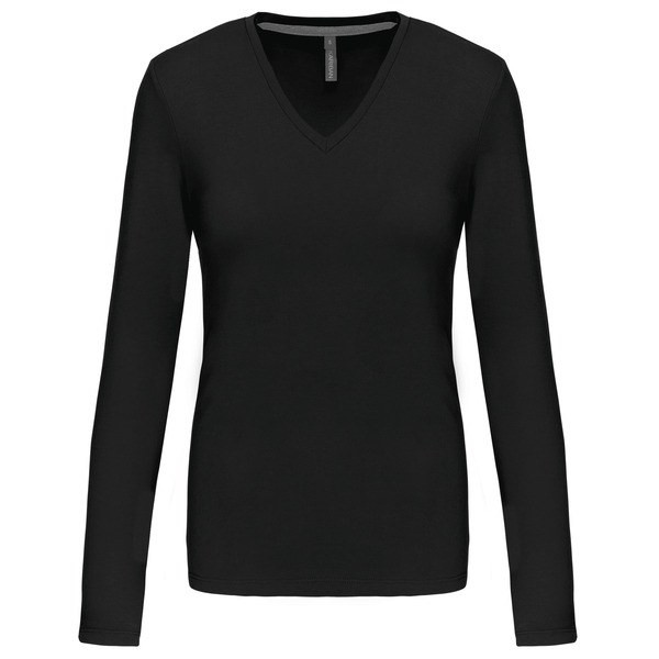 Kariban K382 - LADIES' LONG SLEEVE V-NECK T-SHIRT