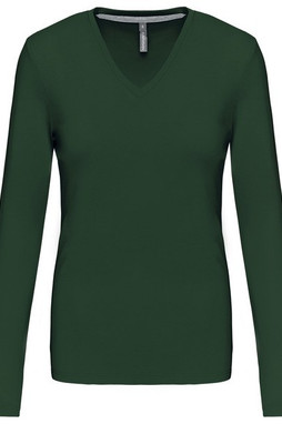 Kariban K382 - LADIES LONG SLEEVE V-NECK T-SHIRT