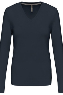 Kariban K382 - LADIES LONG SLEEVE V-NECK T-SHIRT