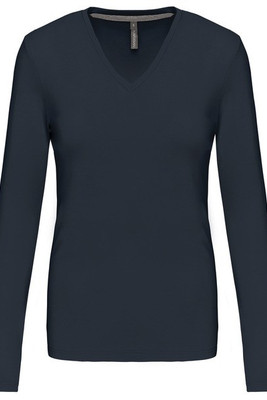Kariban K382 - LADIES' LONG SLEEVE V-NECK T-SHIRT