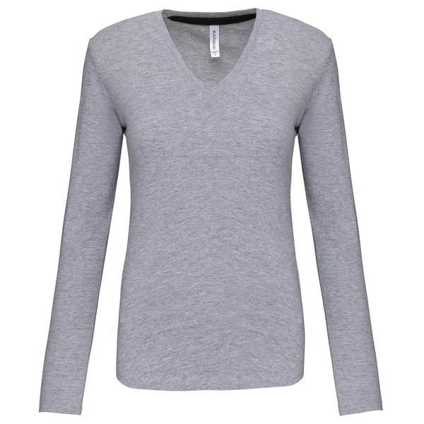 Kariban K382 - T-SHIRT COL V MANCHES LONGUES FEMME
