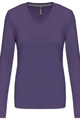 Kariban K382 - LADIES' LONG SLEEVE V-NECK T-SHIRT