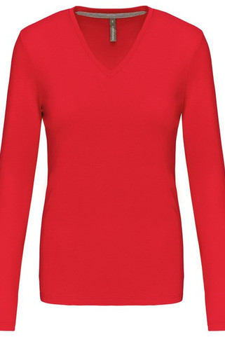 Kariban K382 - LADIES LONG SLEEVE V-NECK T-SHIRT