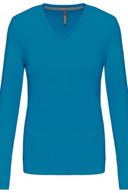 Kariban K382 - LADIES LONG SLEEVE V-NECK T-SHIRT