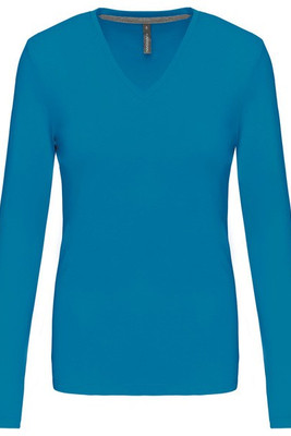 Kariban K382 - LADIES' LONG SLEEVE V-NECK T-SHIRT