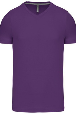 Kariban K357 - T-SHIRT UOMO MANICHE CORTE SCOLLO A V
