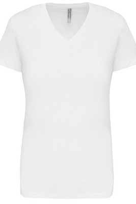 Kariban K381 - LADIES' SHORT SLEEVE V-NECK T-SHIRT