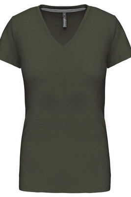 Kariban K381 - LADIES' SHORT SLEEVE V-NECK T-SHIRT