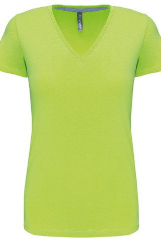 Kariban K381 - LADIES SHORT SLEEVE V-NECK T-SHIRT