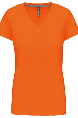 Kariban K381 - LADIES' SHORT SLEEVE V-NECK T-SHIRT