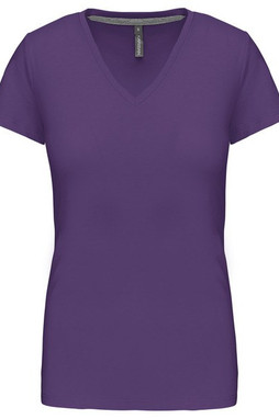 Kariban K381 - DAMEN KURZARM T-SHIRT MIT V-AUSSCHNITT