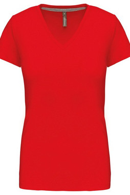 Kariban K381 - LADIES SHORT SLEEVE V-NECK T-SHIRT