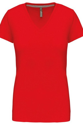Kariban K381 - DAMEN KURZARM T-SHIRT MIT V-AUSSCHNITT
