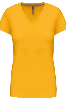 Kariban K381 - LADIES SHORT SLEEVE V-NECK T-SHIRT