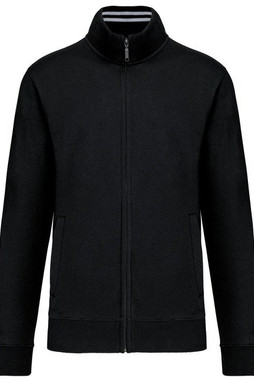 Kariban K456 - Herren Fleecejacke mit Reißverschluss und Kontrastkragen