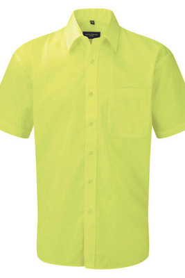 Russell Collection RU935M - Men's Short Sleeve Polycotton Easy Care Poplin Shirt
