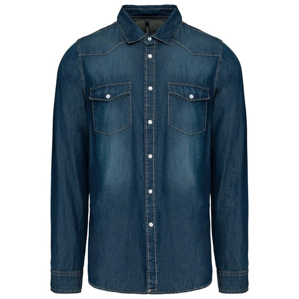 Kariban K519 - CAMICIA UOMO DENIM MANICHE LUNGHE