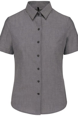 Kariban K536 - Pflegeleicht Damen Kurzarm Oxford Bluse