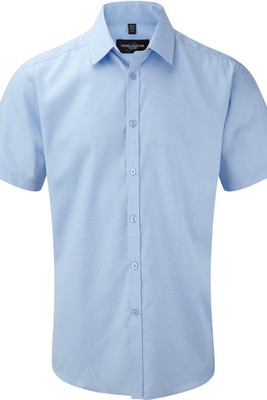 Russell Collection RU963M - Chemise Homme Manche Courtes À Chevrons