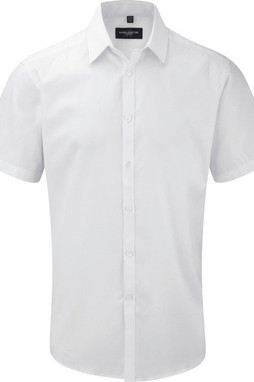Russell Collection RU963M - Chemise Homme Manche Courtes À Chevrons