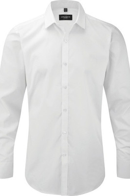 Russell Collection RU960M - ULTIEM STRETCH OVERHEMD LANGE MOUWEN VOOR HEREN
