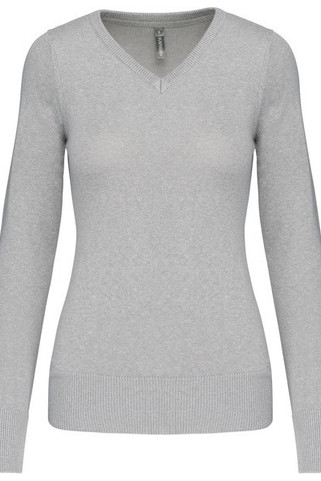 Kariban K966 - LADIES V-NECK JUMPER