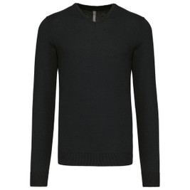 Kariban K965 - Men's Classic V-Neck Cotton Blend Sweater