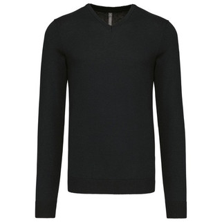 Kariban K965 - Mens Classic V-Neck Cotton Blend Sweater