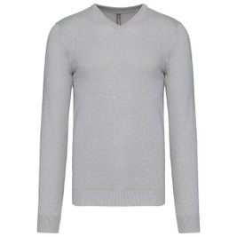 Kariban K965 - Men's Classic V-Neck Cotton Blend Sweater
