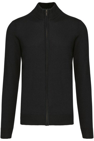 Kariban K961 - Mens Fitted Zip Cardigan with Cadet Collar