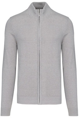 Kariban K961 - Cardigan Masculino com Zíper e Gola Cadete