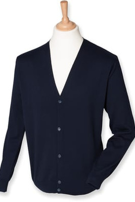 Henbury H722 - Lightweight Cotton Acrylic V Neck Cardigan