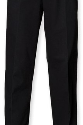 Henbury H640 - Classic Fit Flat Front Chino Trousers with Pockets